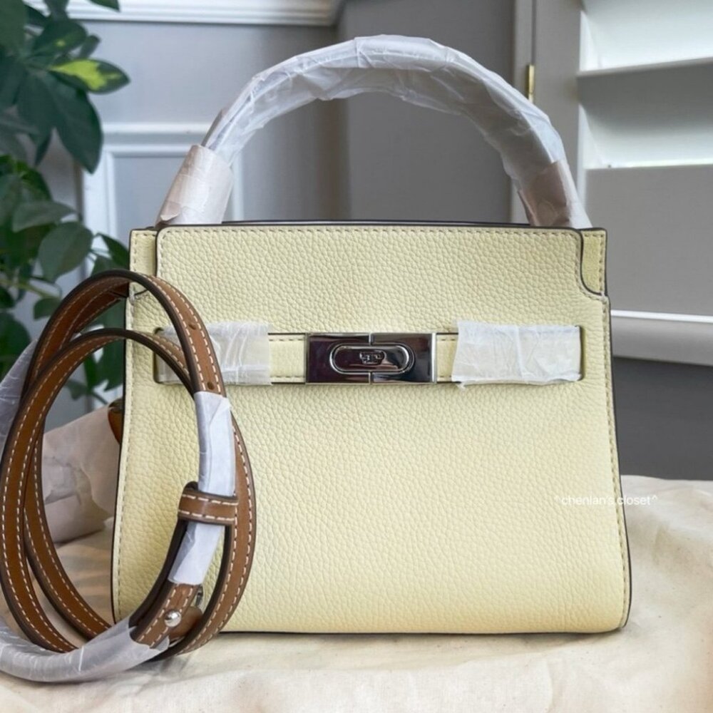 🌸NeW! Authenticated! Rare! Tory Burch PETITE LEE RADZIWILL DOUBLE BAG - Picture 11 of 17